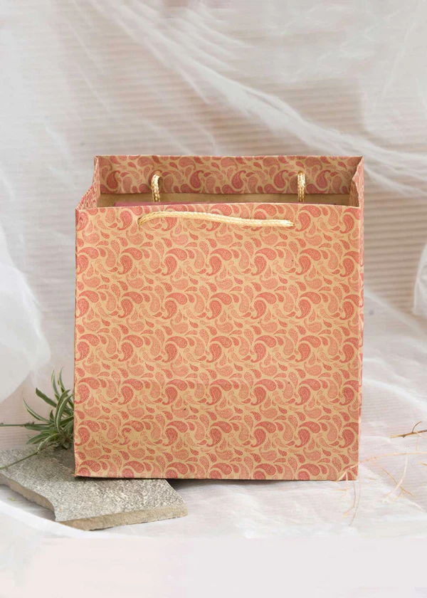 H03 07 (5.5"x7.5"x7.5") Kraft Gift Bag | Perfect for Birthday Gifts, Party Favors, Small Retail Items, Promotional Giveaways and Everyday Use