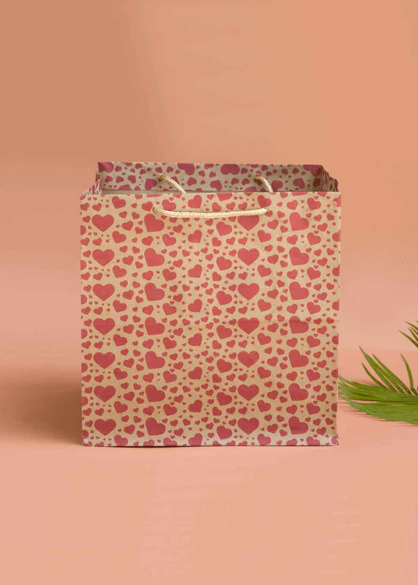 H04 02 (8"x8"x8") Kraft Gift Bag | Perfect for Medium Items, Books, Accessories, Cosmetic Sets, Small Planters and Thoughtful Gifts
