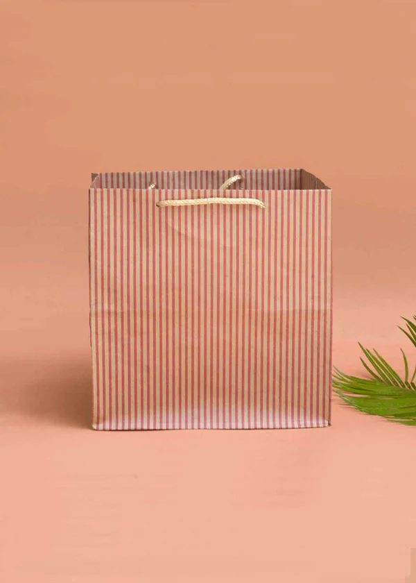 H04 06 (8"x8"x8") Kraft Gift Bag | Perfect for Medium Items, Books, Accessories, Cosmetic Sets, Small Planters and Thoughtful Gifts