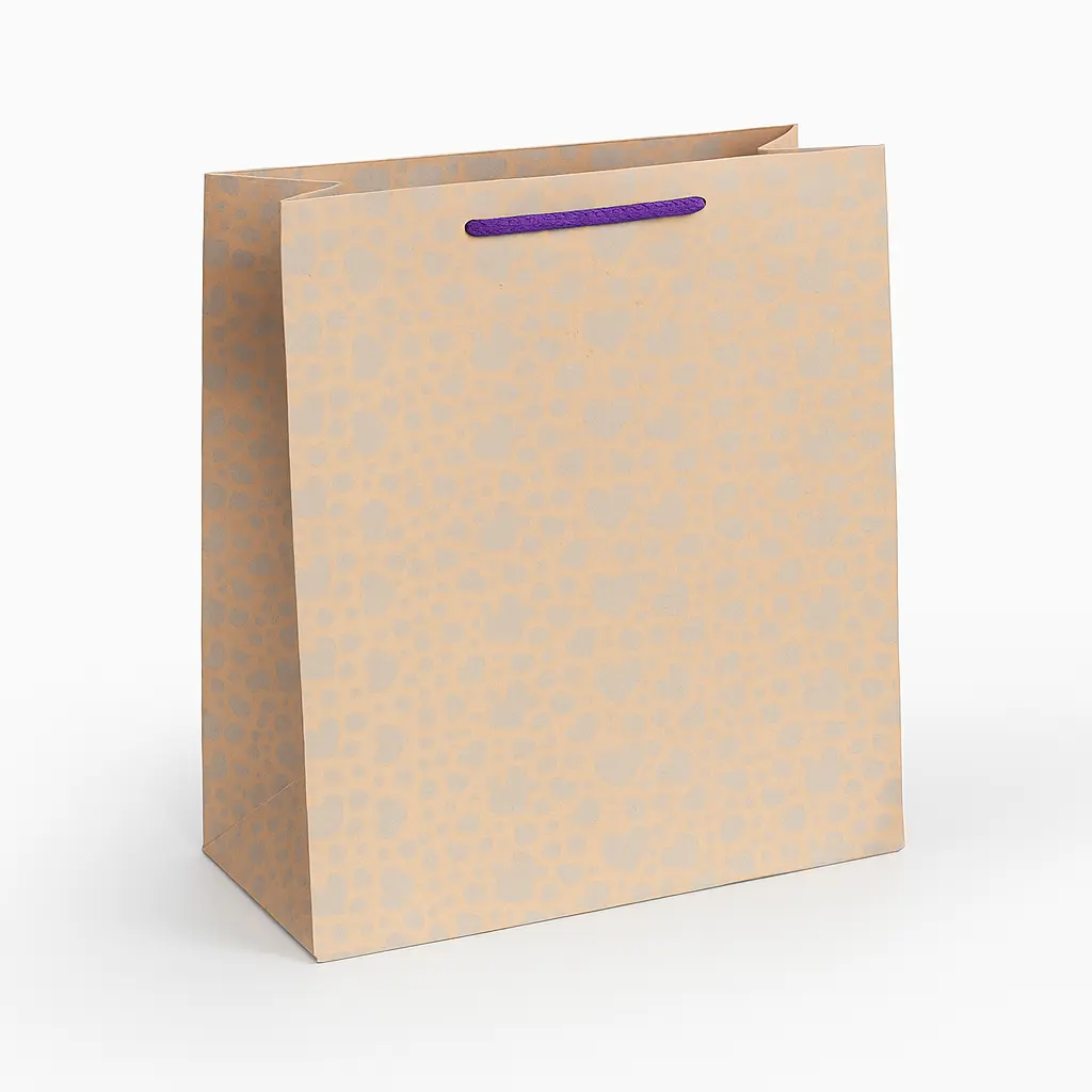 H06 06 (9"x9"x8.5") Kraft Gift Bag | Perfect for Medium-Sized Items, Books, Small Apparel, Sweets, Cosmetic Sets, and Special Event Giveaways