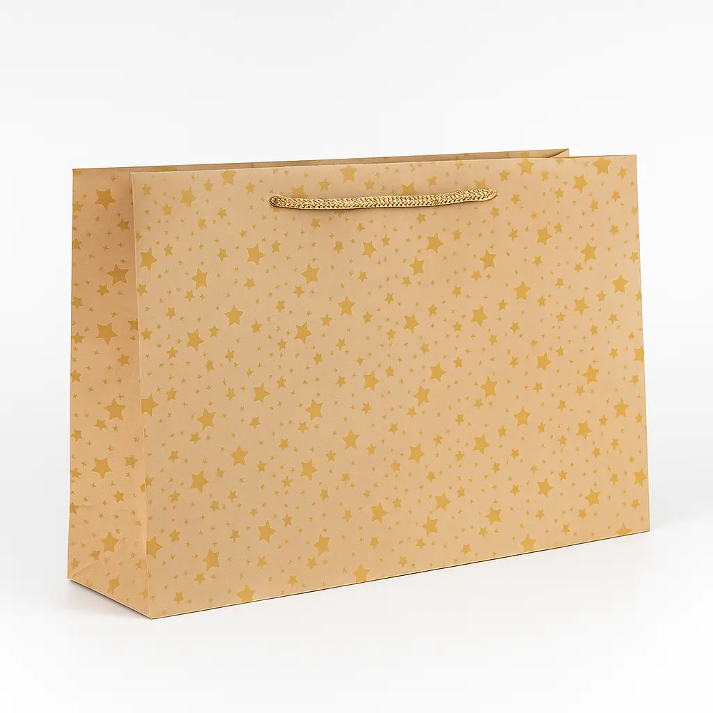 H07 02 (7"x14"x7") Kraft Gift Bag | Perfect for Apparel, Gift Sets and Special Occasion Presents