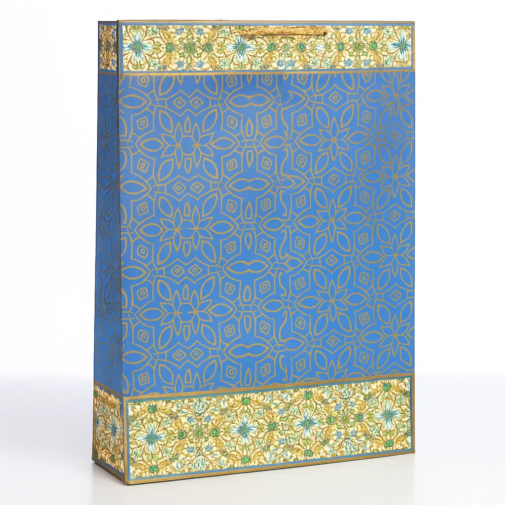 [H1603000000] H16 03 (4"x13"x17") Blue Gift Bag | Ideal for  Apparel, Beauty Products, Birthday Gifts, Graduations, Special Occasions, Boutique Merchandise