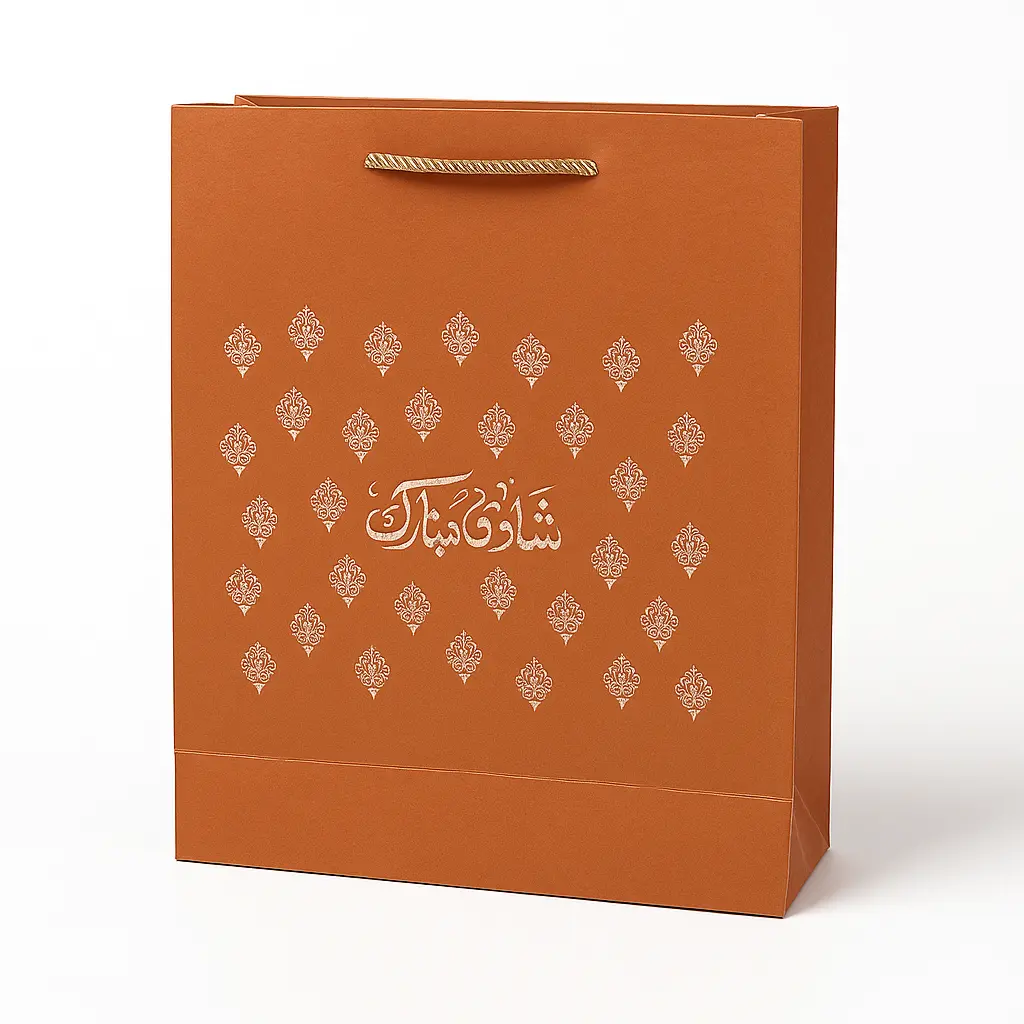 H26 24 (4"x11"x14") "Shadi Mubarak" Gift Bag | Perfect for  Wedding, Special Occasion Gifting