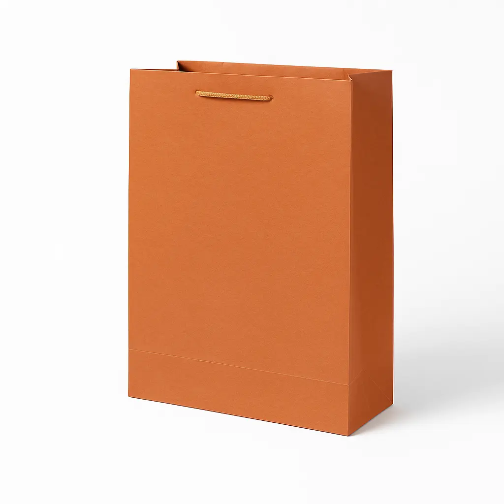 [H2626000000] H26 26 (4"x11"x14") Rust-Orange Minimalist Gift Bag | Perfect for  Wedding, Birthday, Corporate, Special Occasion Gifting
