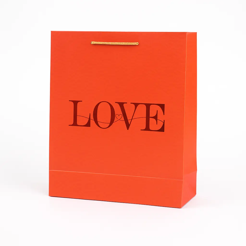 [H2634000000] H26 34 (4"x11"x14") "LOVE" Gift Bag | Perfect for  Wedding, Valentine Day, Anniversary, Special Occasion Gifting