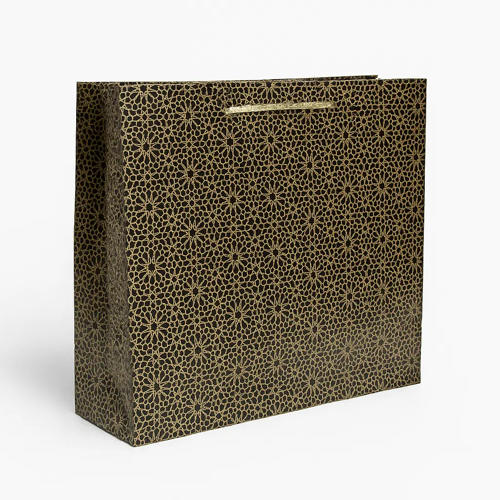 [H2802000000] H28 02 (5"x17.5"x13") Black & White Gift Bag | Perfect for  Birthday, Everyday Gifting, Wedding, Corporate, Special Occasion Gifting