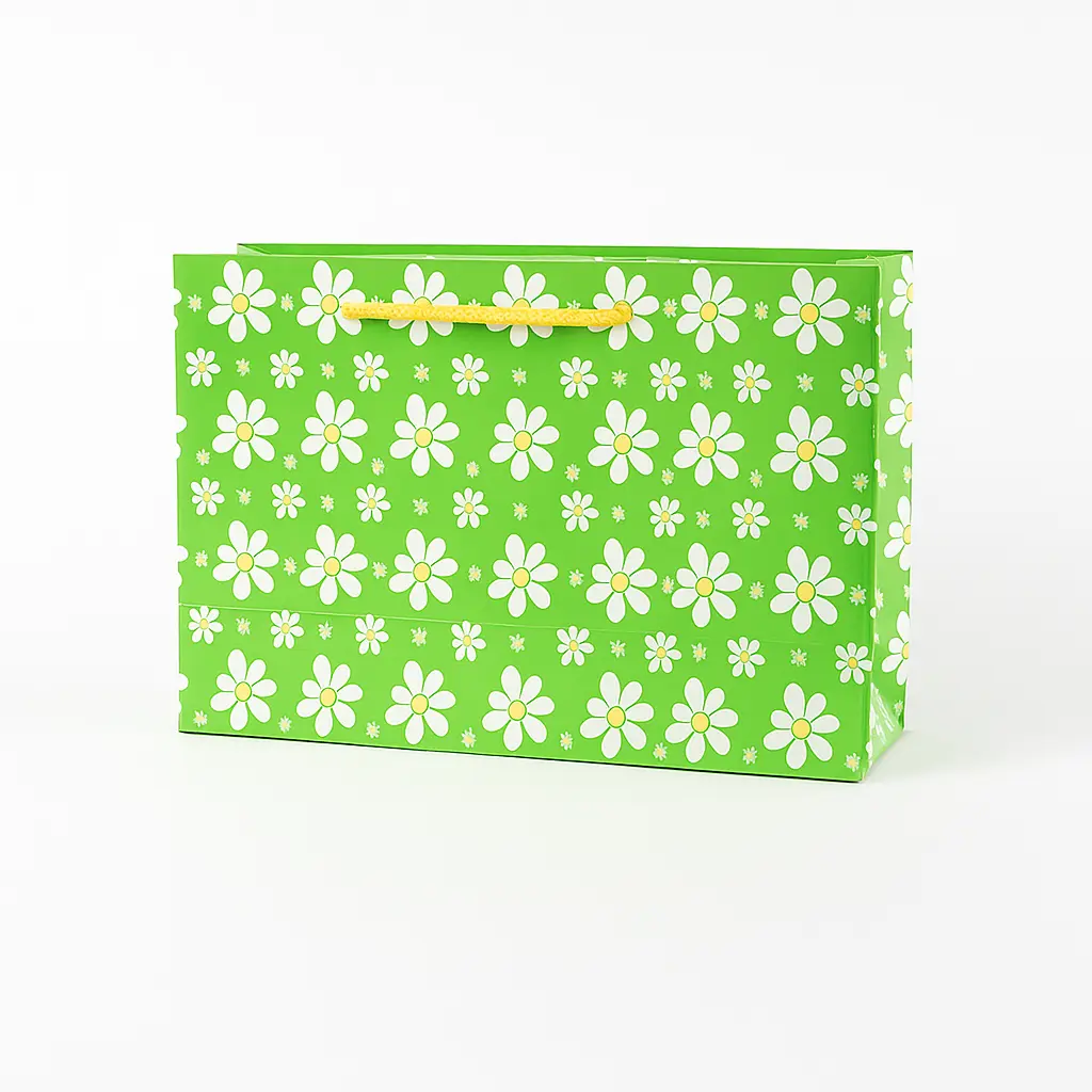 [H2908000000] H29 08 (3.5"x10.5"x7") Green Gift Bag | Perfect for  Birthday, Everyday Gifting, Wedding, Corporate, Special Occasion Gifting