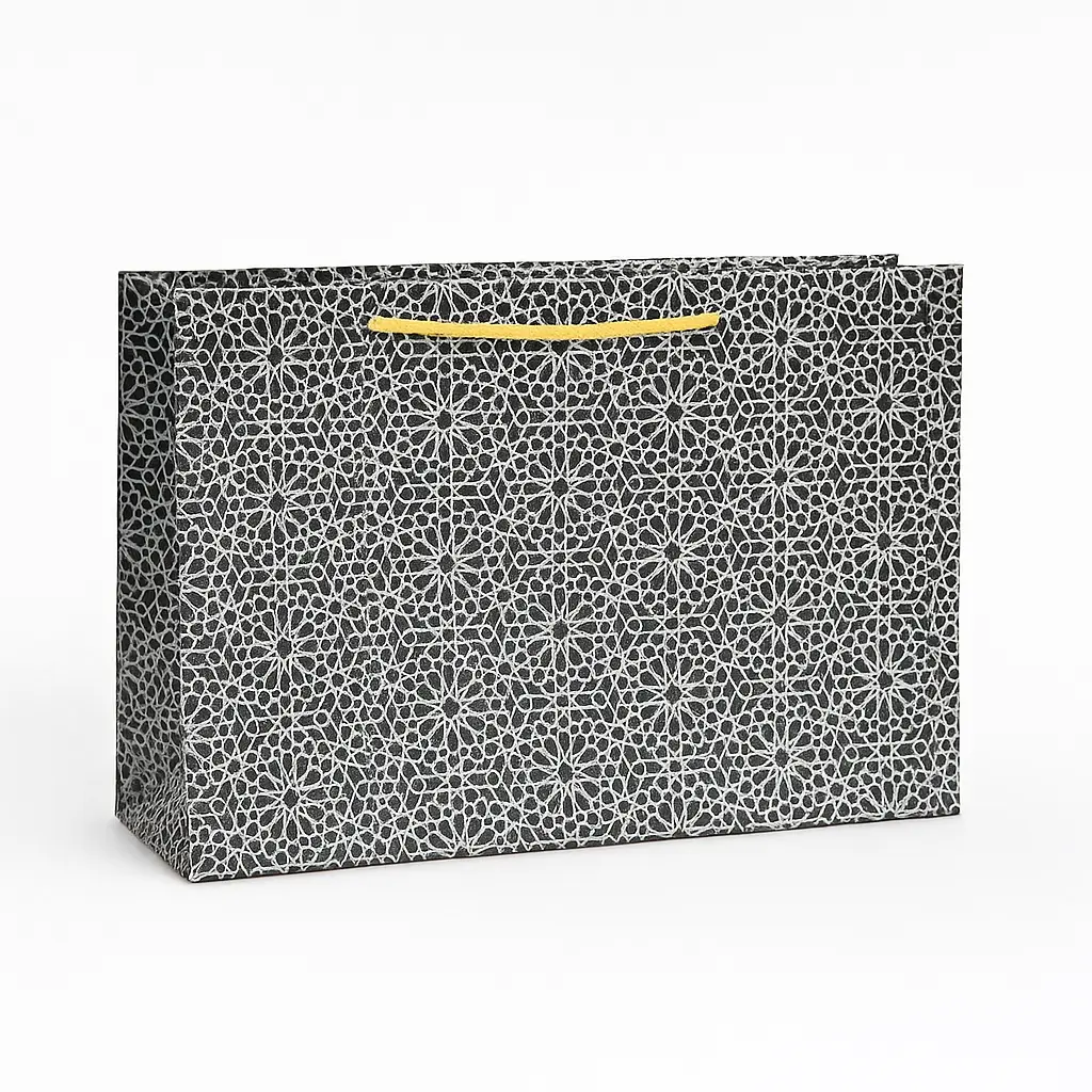 H29 24 (3.5"x10.5"x7") Black & White Gift Bag | Perfect for  Birthday, Everyday Gifting, Wedding, Corporate, Special Occasion Gifting