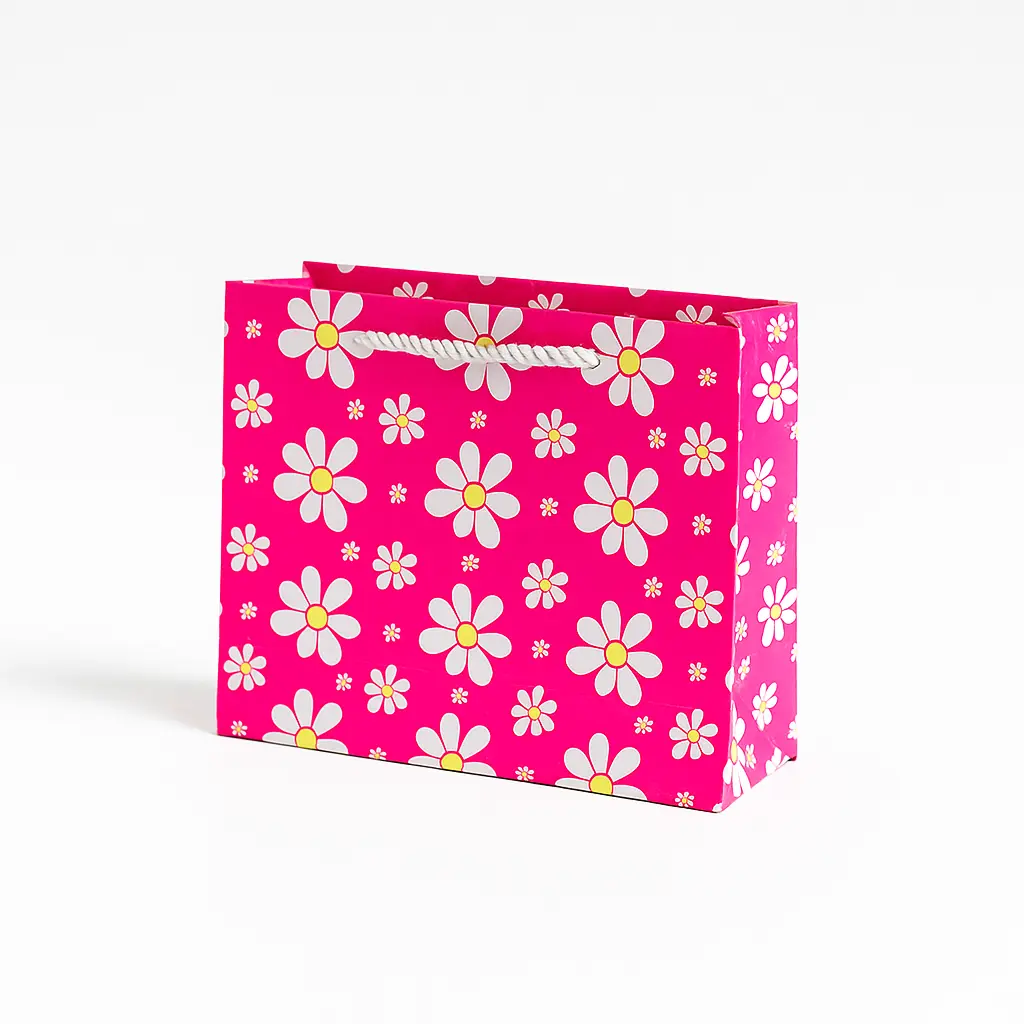 H30 14 (2"x7"x5") Pink Gift Bag | Perfect for  Birthday, Everyday Gifting, Wedding, Corporate, Special Occasion Gifting
