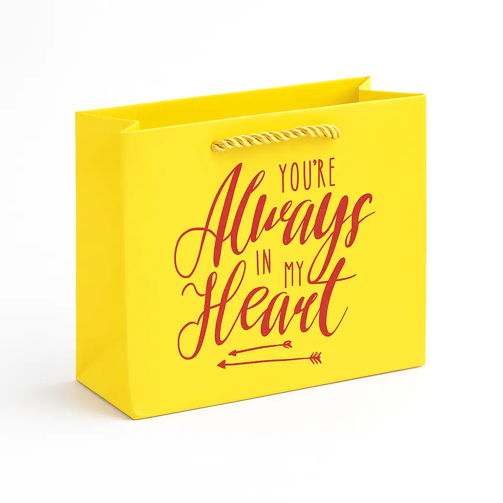 H30 17 (2"x7"x5") Yellow Gift Bag | Perfect for  Anniversary, Special Occasion Gifting, Mothers Day, Valentine's Day