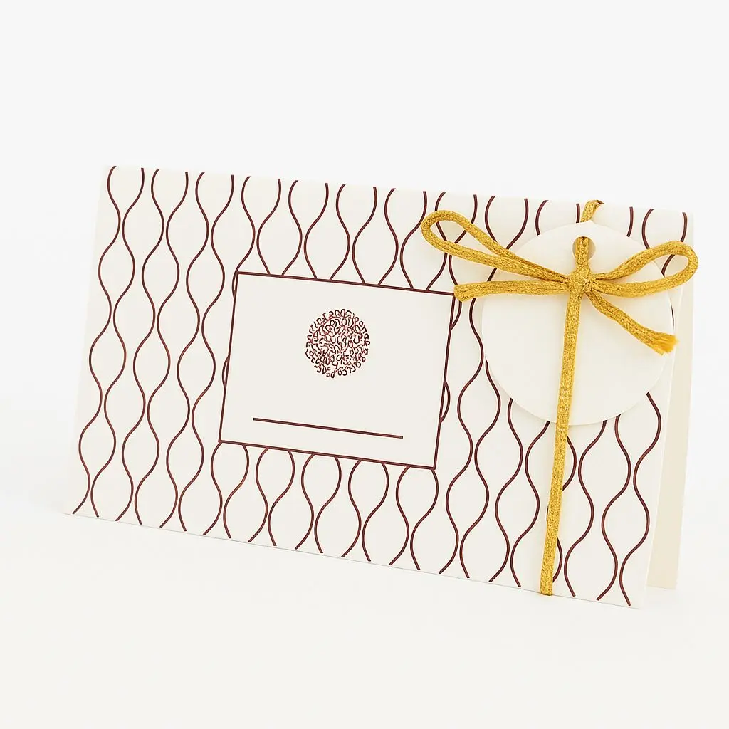 M03 05 | White Envelope with Ribbon Bow