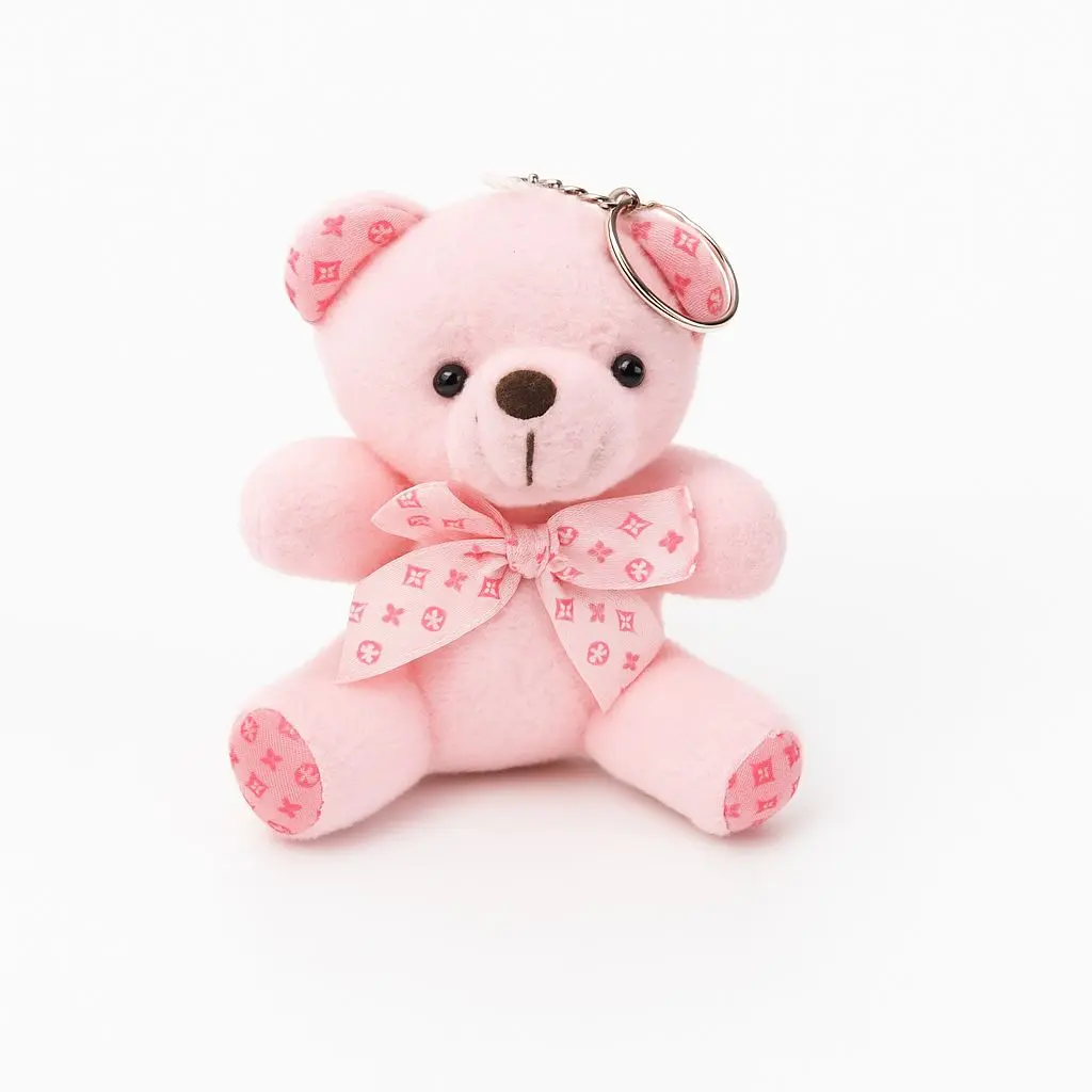 Toy TB01 | Mini Baby Pink Teddy Bear Plush Keychain