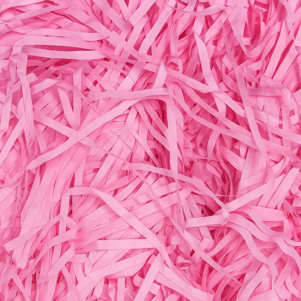  SP01 Dark Pink Fine-Cut Shredded Paper | Decorative Void Filler for Hampers, Baskets & Gift Boxes
