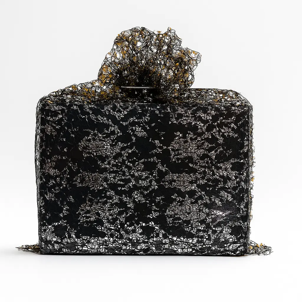 W01 001 - Premium Metallic Mesh Wedding Gift Wrap