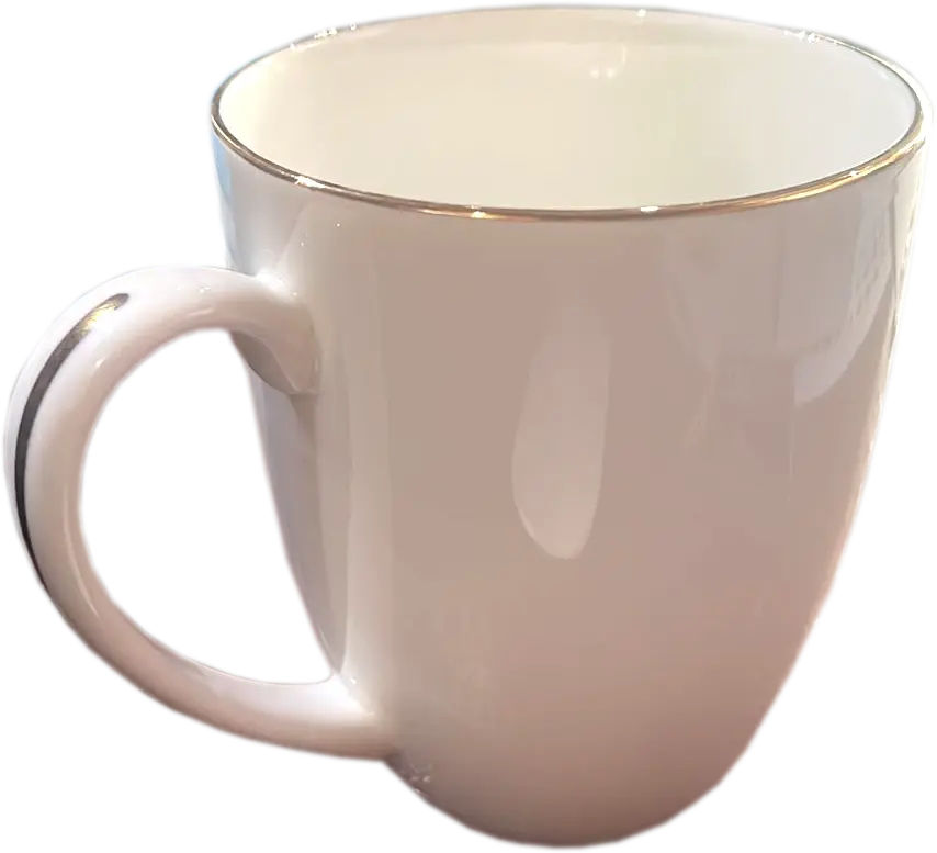 [MG0101WHITE] Mug | Plain White Ceramic Mug for Custom Stickers & Names | Coffee Mug for Gift Hampers