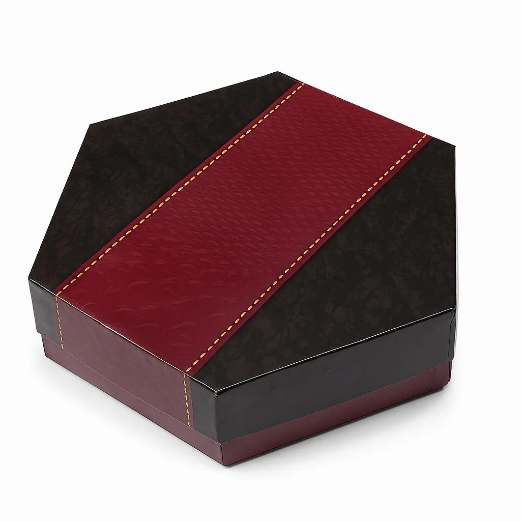 B26 06  (11.5"x13"x3") Burgundy/Black  Gift Box | Corporate Gift Box | Wedding Gift Packaging | Anniversary Gift Box | Convocation Gift Box
