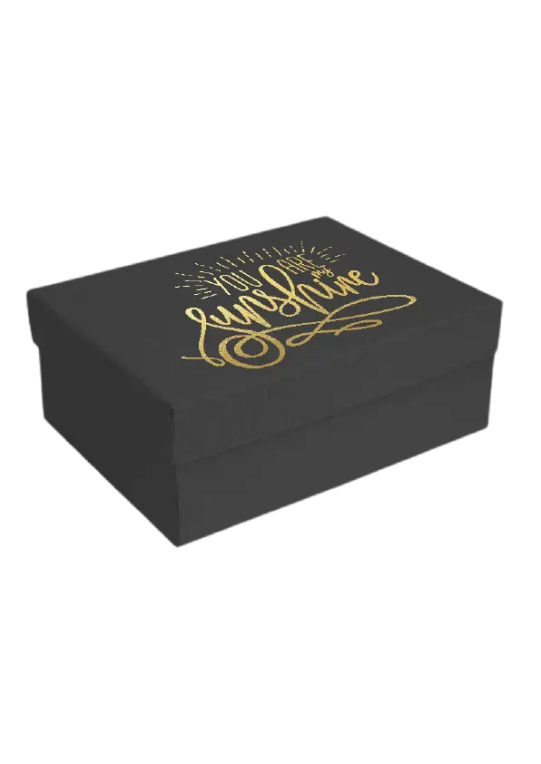 B09 04 (6.5"x8.5"x3.5") Black Gift Box | Birthday Gift Box | Wedding Gift Box | Eid Gift Box