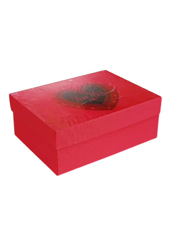 B09 08 (6.5"x8.5"x3.5") Red Gift Box | Romantic Gift Box | Wedding Gift Box | Couple Gift Box 
