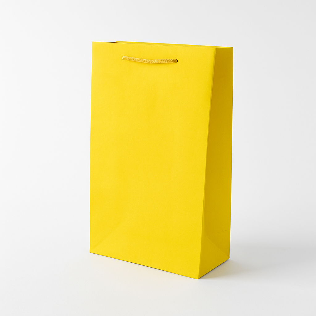[H2728000000] H27 28 (3.5"x7"x11") Yellow Gift Bag | Perfect for  Wedding, Birthday, Corporate, Special Occasion Gifting