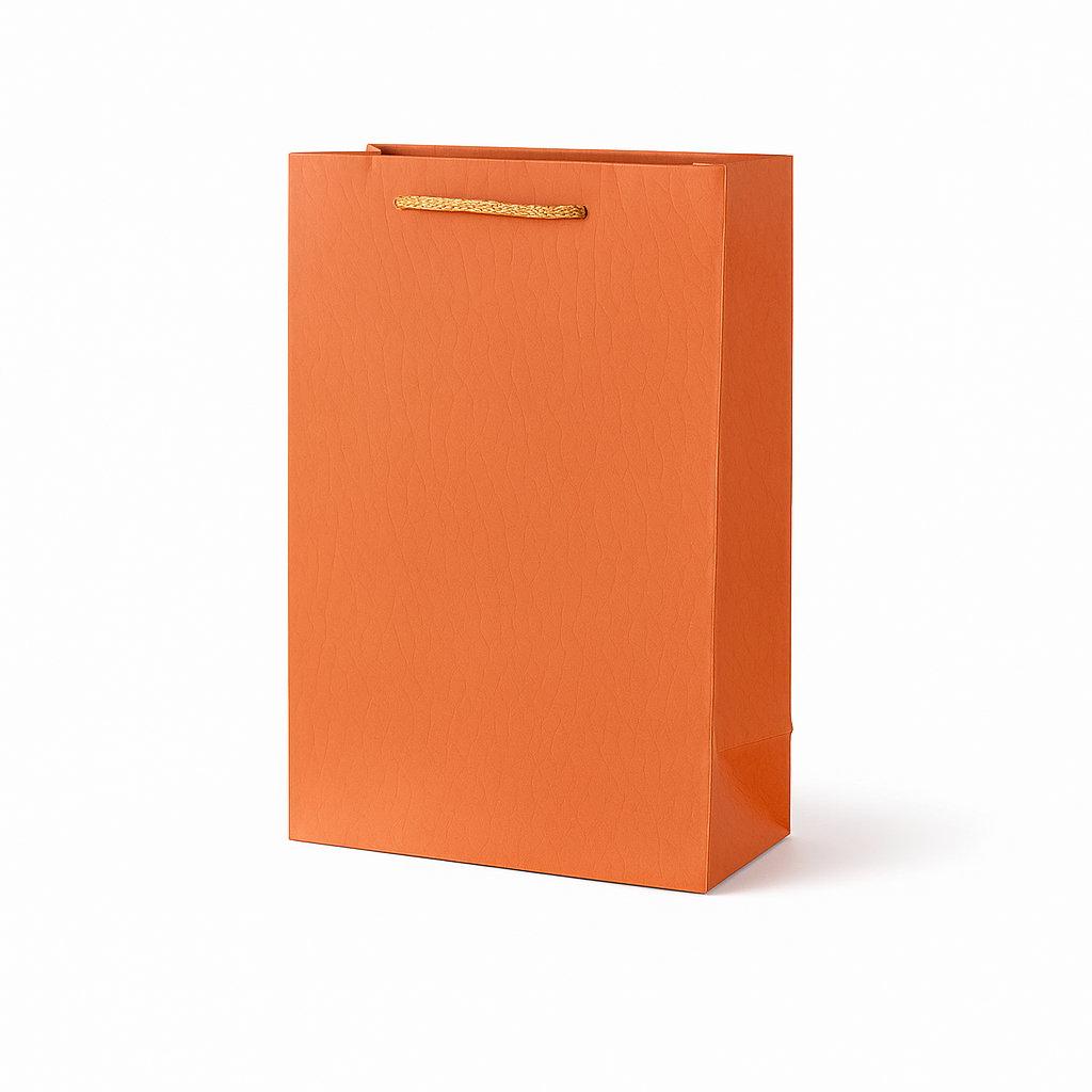H27 29 (3.5"x7"x11") Orange Gift Bag | Perfect for  Wedding, Birthday, Corporate, Special Occasion Gifting