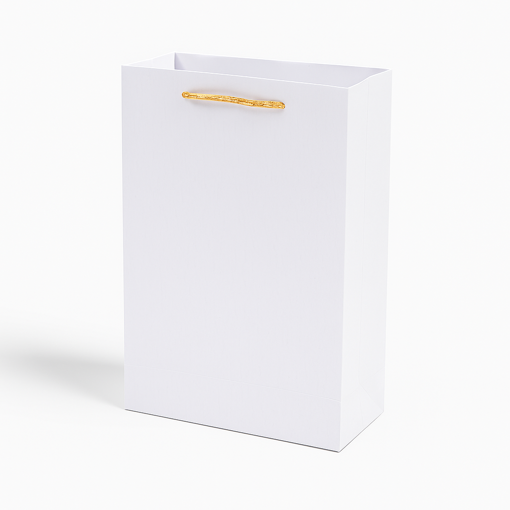 H27 30 (3.5"x7"x11") White Gift Bag | Perfect for  Wedding, Birthday, Corporate, Special Occasion Gifting