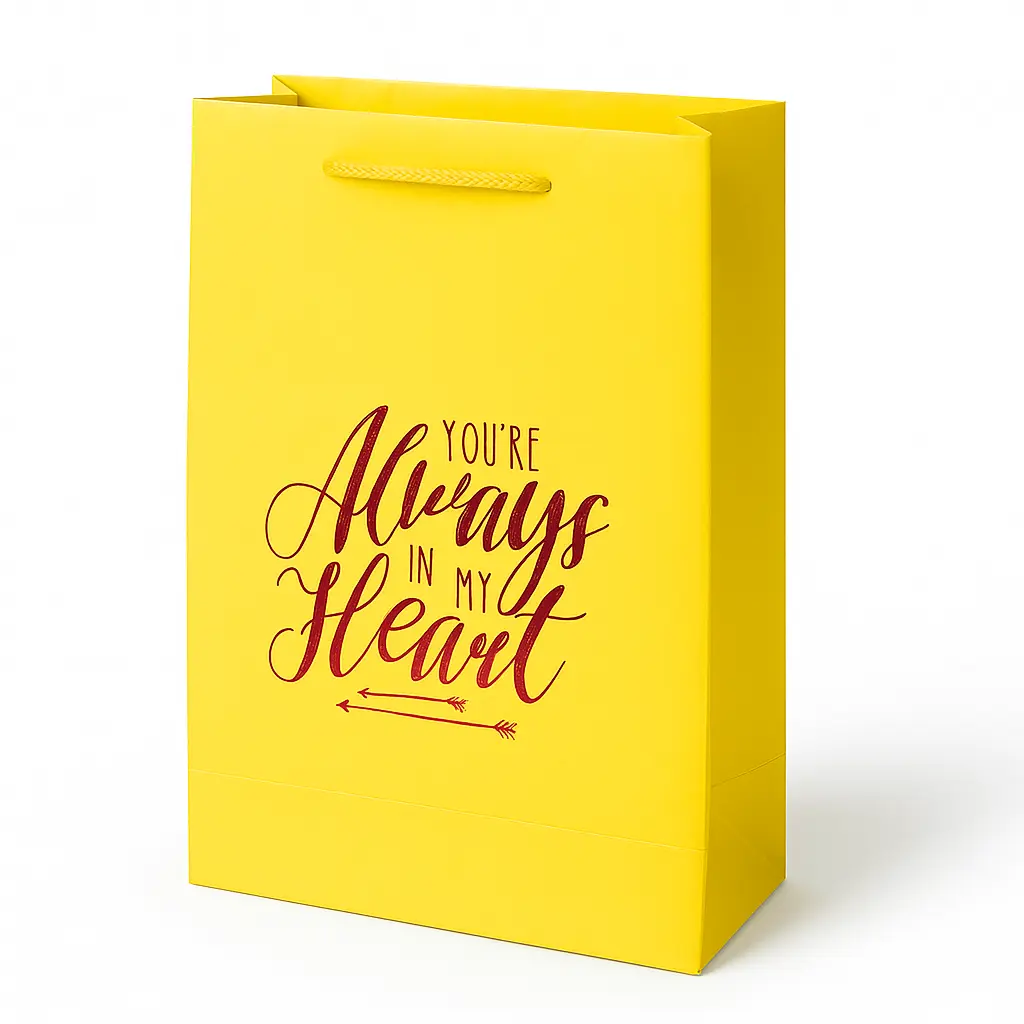 H27 31 (3.5"x7"x11") Yellow Gift Bag | Perfect for  Wedding, Valentine Day, Anniversary, Special Occasion Gifting