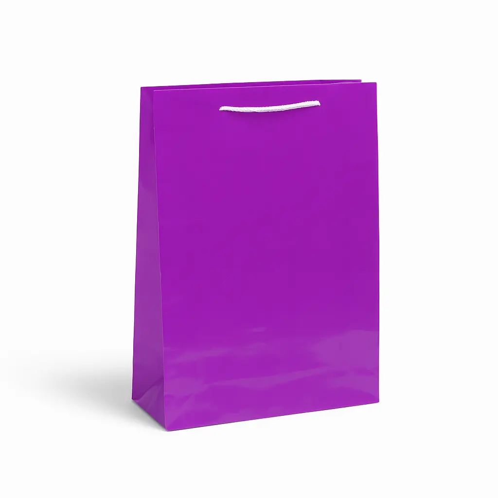 [H1609000000] H16 09 (4"x13"x17") Purple Gift Bag | Ideal for  Apparel, Beauty Products, Birthday Gifts, Graduations, Special Occasions, Boutique Merchandise