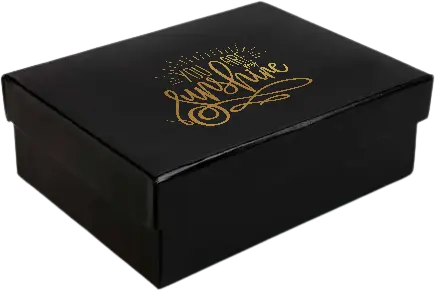 B08 09 (6"x8"x2.5") Black Gift Box | Birthday Gift Box | Wedding Gift Box | Eid Gift Box