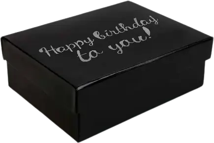 B08 10 (6"x8"x2.5") Black Gift Box | Birthday Gift Box | Surprise Gift Box 