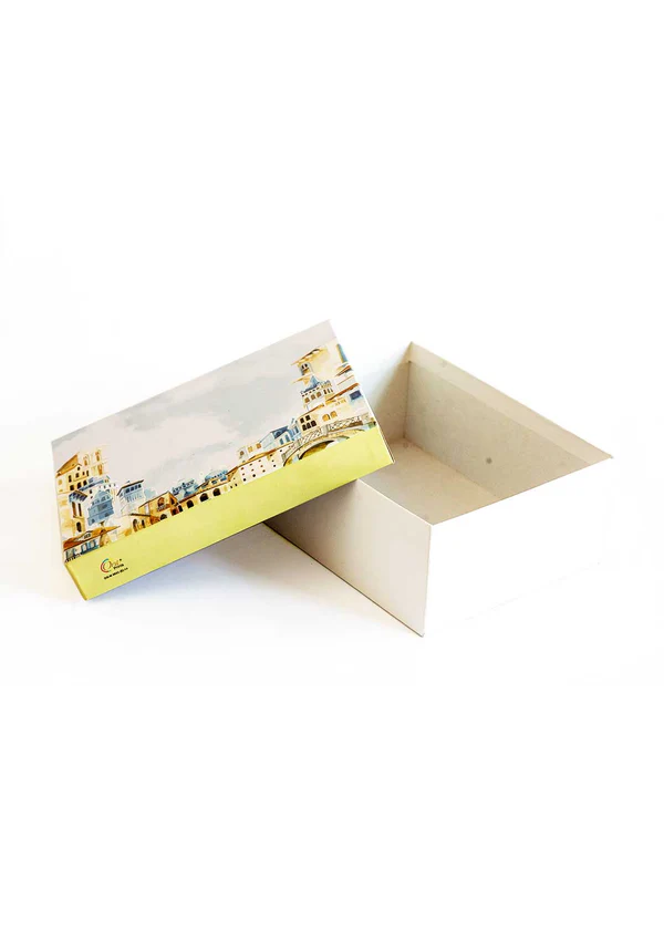 B08 03 (6"x8"x2.5") White Gift Box | Birthday Gift Box | Wedding Gift Box | Eid Gift Box