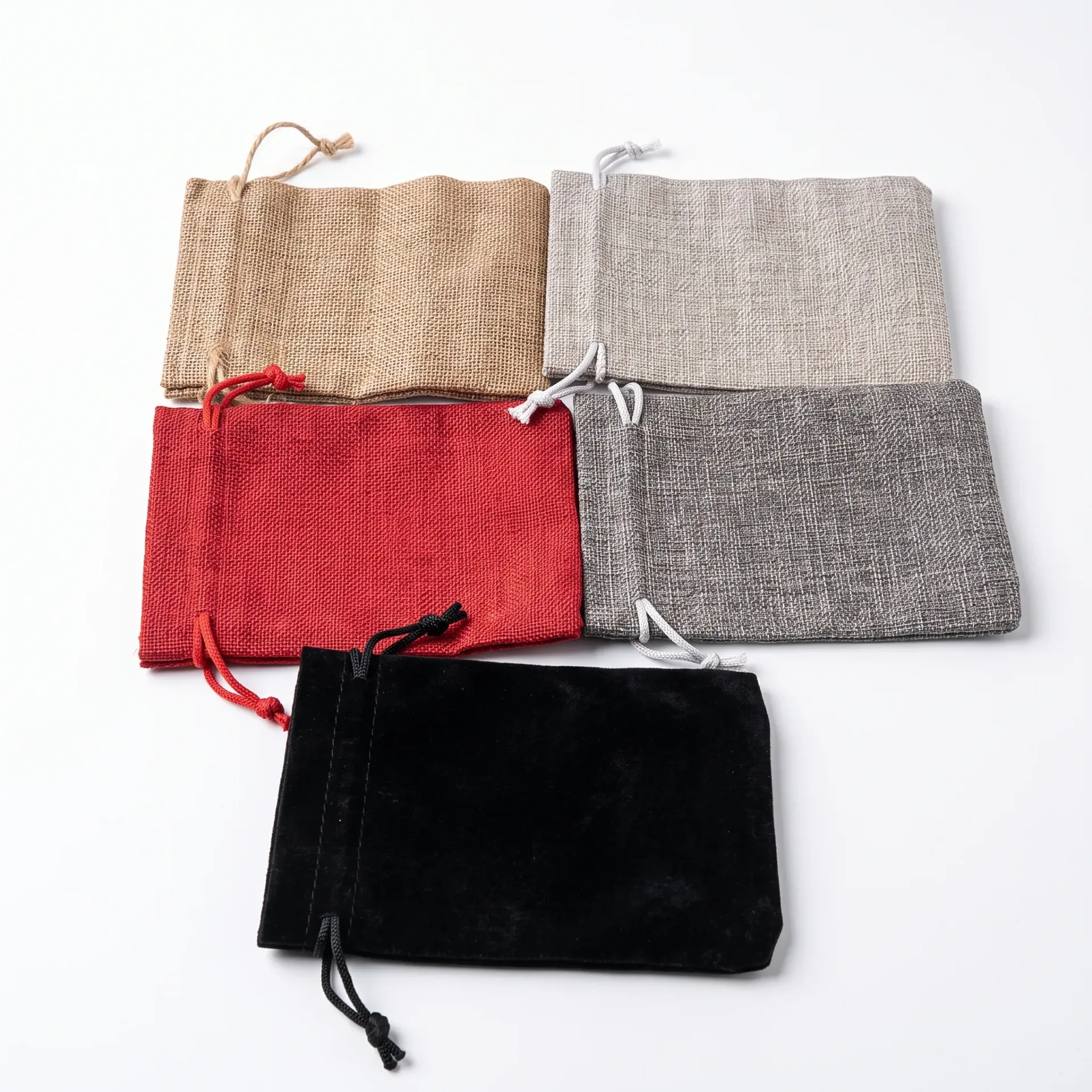 POTLI | Assorted Jute Burlap Favor Pouches | Rustic Jewelry & Wedding Token Pouches