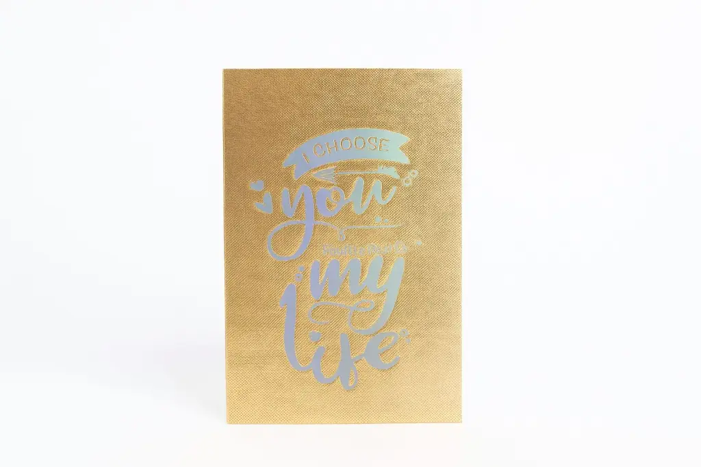 [C010336X6GC] C01 033 |  Gift Card with Silver Foil Writing | Romantic Message Card for Hampers