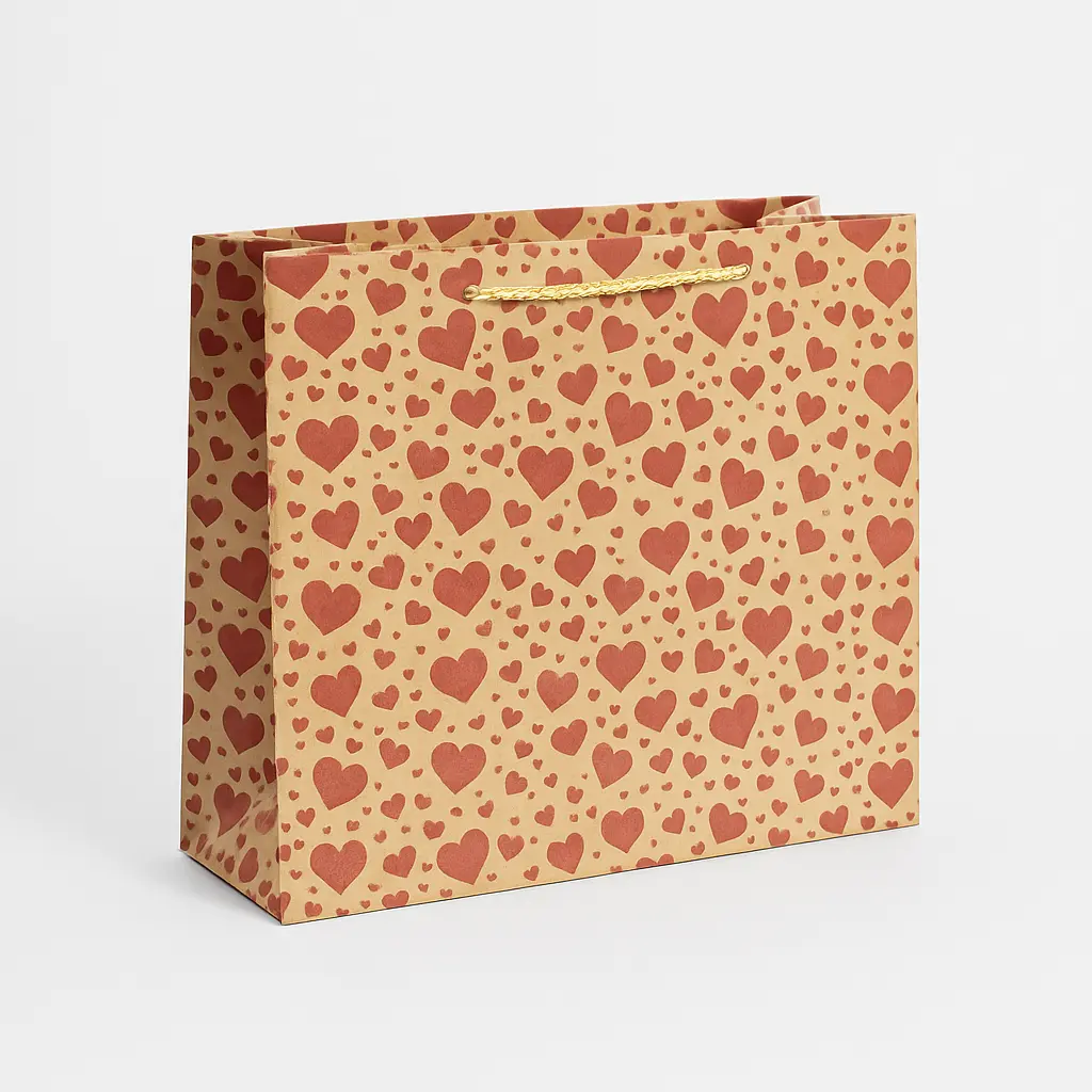 H05 02 (6.5"x9.5"x7.5") Kraft Gift Bag | Perfect for Books, Small Apparel, Cosmetic Sets, Event Favors and Thoughtful Presents 