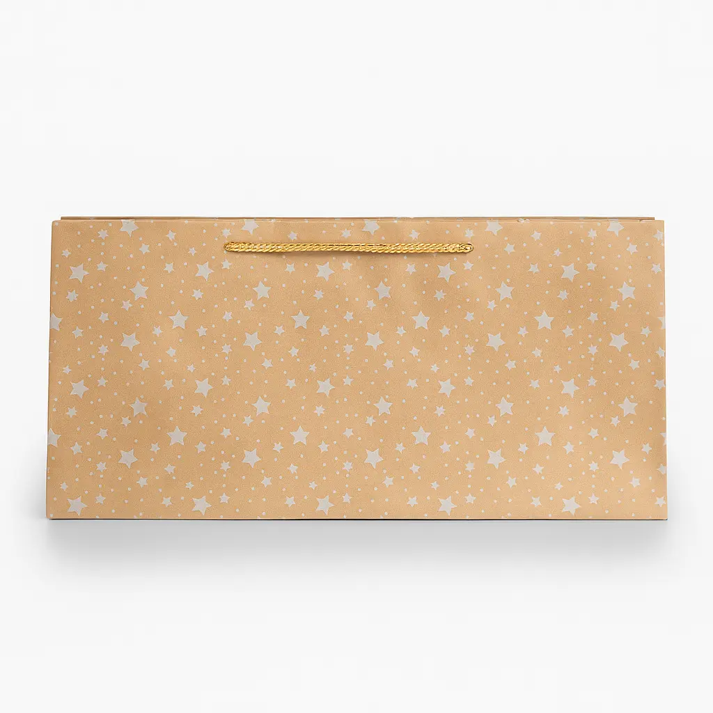 H09 12 (9.5"x17"x7") Kraft Gift Bag | Perfect for Apparel, Gift Sets, Wedding Favors, and Presentation Packaging  