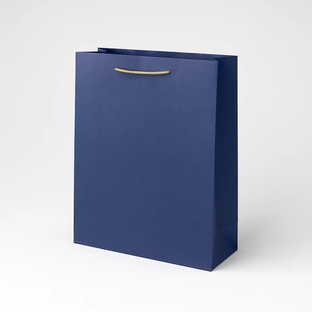 H26 39 (4"x11"x14") Navy Blue Minimalist Gift Bag | Perfect for  Wedding, Birthday, Corporate, Special Occasion Gifting