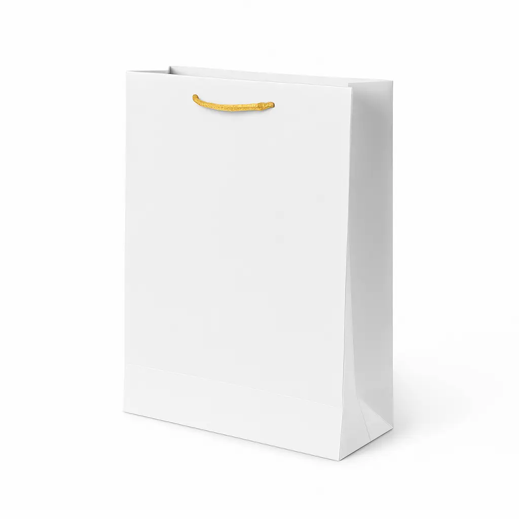 [H2637000000] H26 37 (4"x11"x14") White Minimalist Gift Bag | Perfect for  Wedding, Birthday, Corporate, Convocation, Special Occasion Gifting