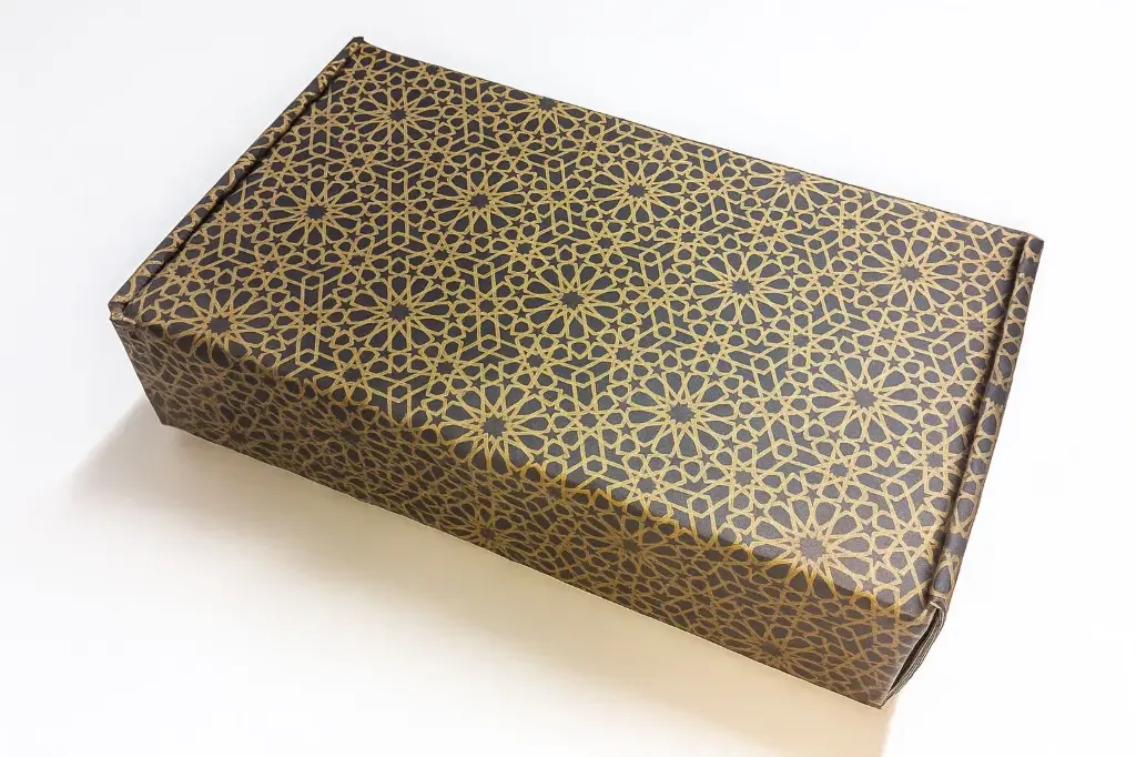 [BM0405GBLAK] BM04 05 Black/Gold (13.5"x16.5"x2" in) Gift Box | Eidi Box | Wedding Gift Box | Birthday Box 