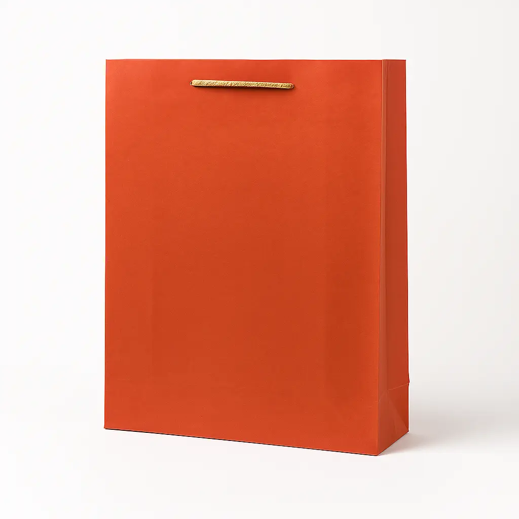 [H2635000000] H26 35 (4"x11"x14") Rust-Red Minimalist Gift Bag | Perfect for  Wedding, Birthday, Corporate, Special Occasion Gifting