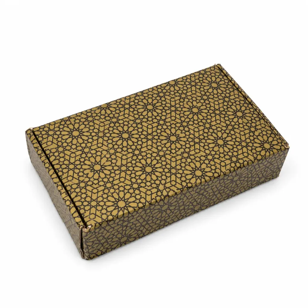 [BM0102GBLAK] BM01 02 GOLD/BLACK (5.5"x9"x2" ) | Luxury Gift Box | Eidi Box | Wedding Favor Box | Corporate Gift Box | Birthday Box