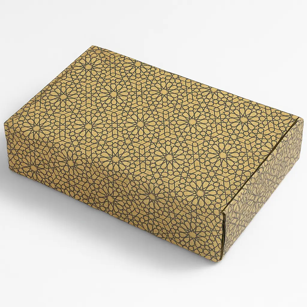 BM01 03 Gold (5.5"x9"x2" in) | Luxury Gift Box | Eidi Box | Wedding Favor Box | Corporate Gift Box | Birthday Box