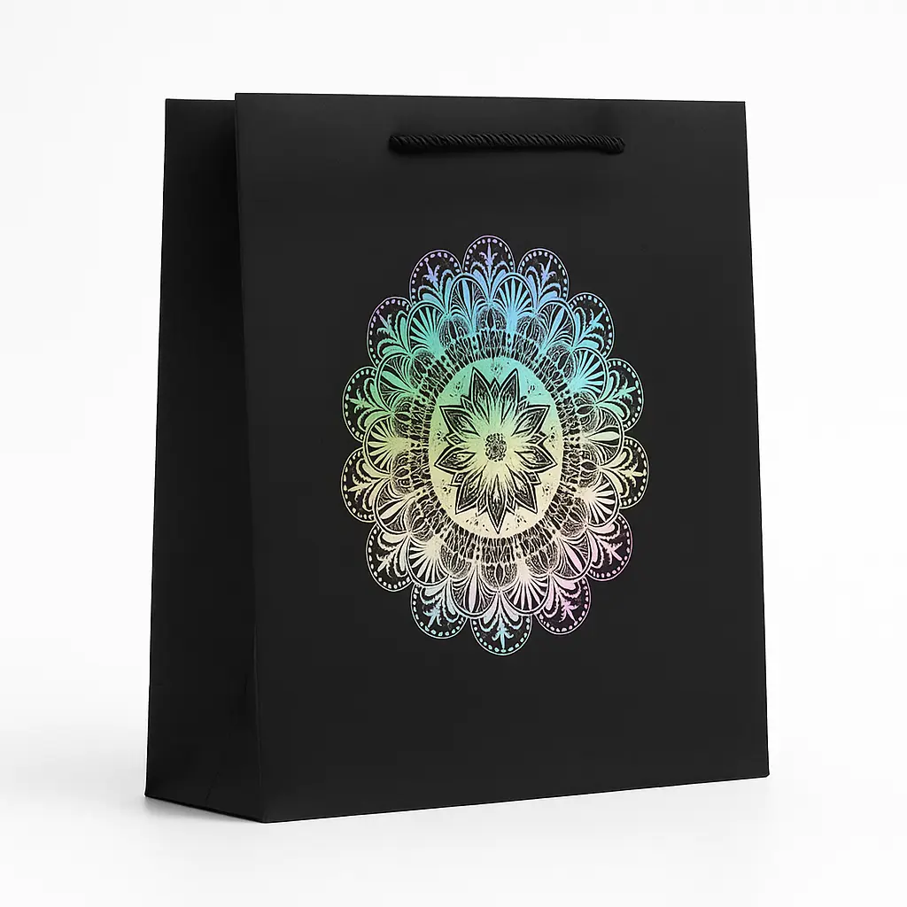 [H1722000000] H17 22 (4"x13"x12.5") Black Gift Bag | Perfect for  Wedding, Cultural Events, Birthday, Special Occasion Gifting