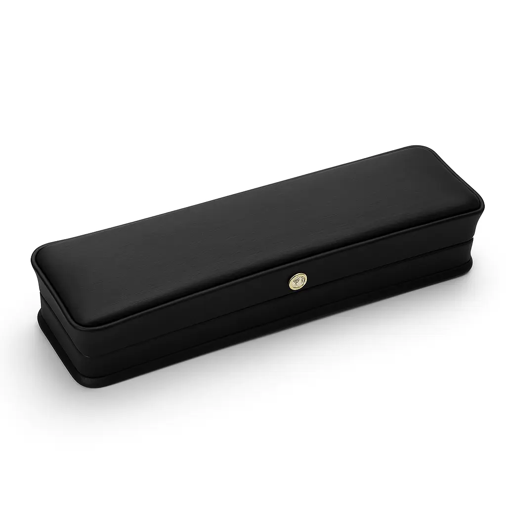 [BJ06BLACK01] BJ 06 BLACK | Sleek Black Long Jewelry Box for Bracelets & Watches
