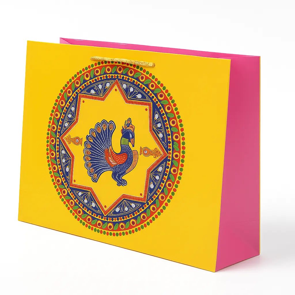 [H2845000000] H28 45 (5"x17.5"x13") Yellow Gift Bag | Perfect for  Wedding, Birthday, Corporate, Special Occasion Gifting