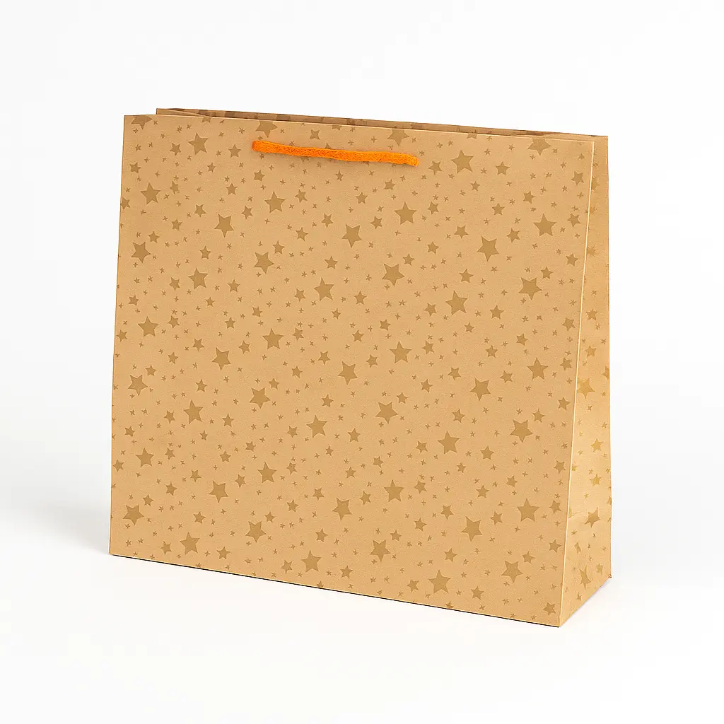 H12 05 (4.5"x12.5"x10") Kraft Gift Bag | Ideal for Birthdays, Mother's Day, Weddings, Romantic Gestures, Small Gifts, Everyday Gifting 