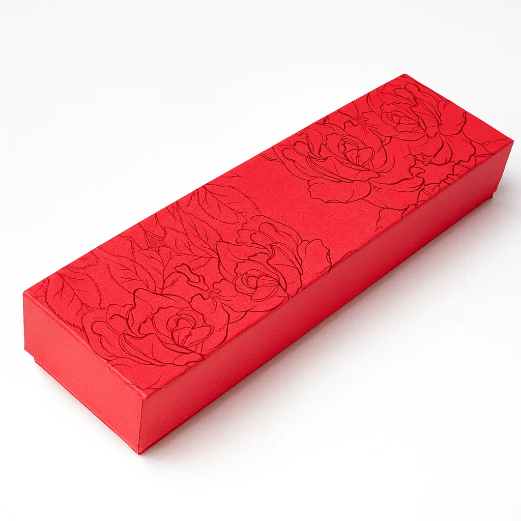B45 02 (4"x15.7"x2.5" Inches) Red Gift Box | Wedding Gift Box | Birthday Gift Box | Eidi Box
