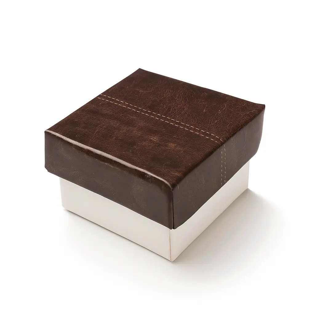 B01 04 (2"x2"x1.5") White & Brown Gift Box | Birthday Gift Box | Wedding Gift Box | Favor Box | Eid Gift Box