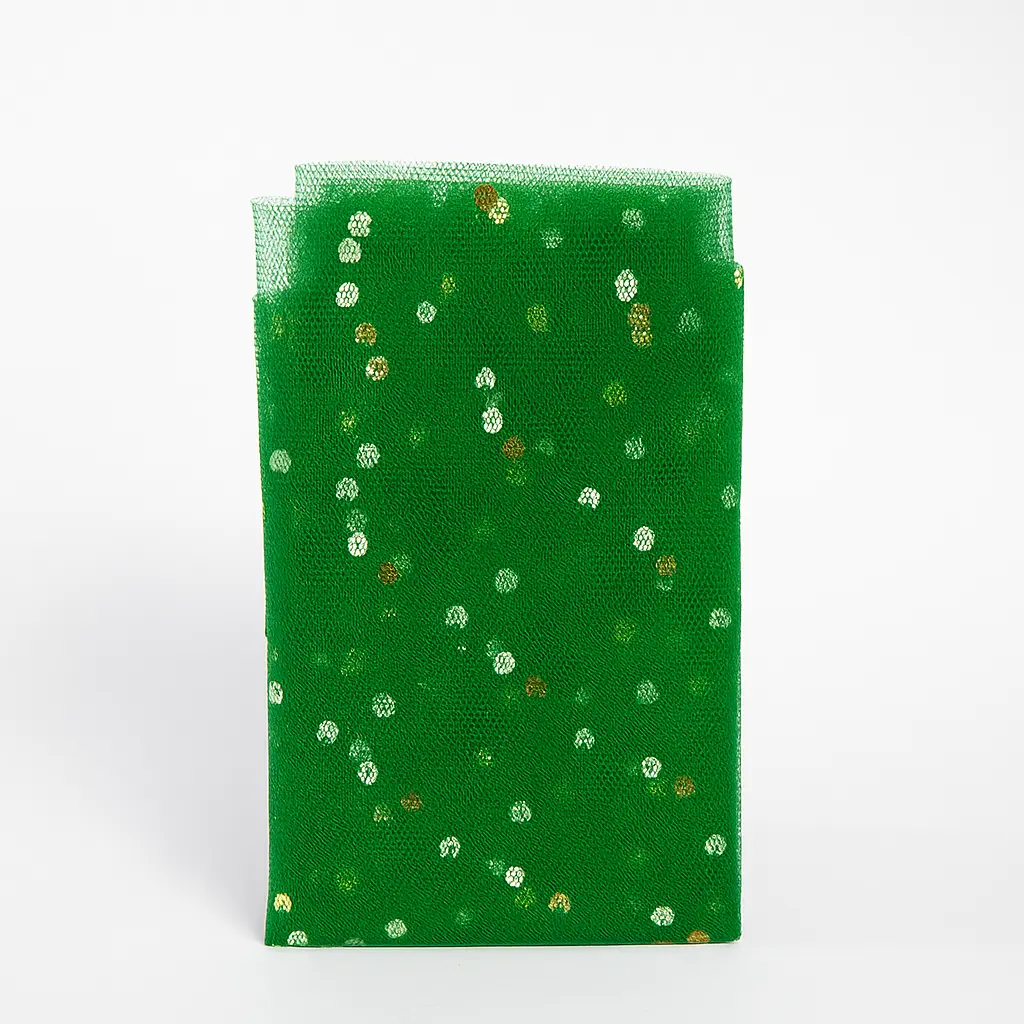 N02 DGREEN Premium Green Netting Wrap for Gift Hampers & Baskets