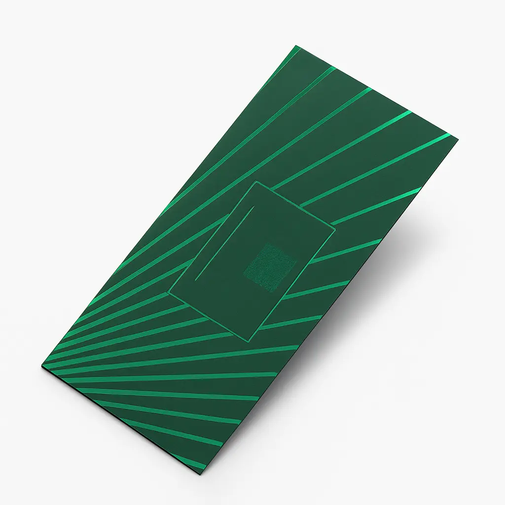M04 01 (PACK OF 10 PIECES) | Emerald Green Tone-on-Tone Envelope
