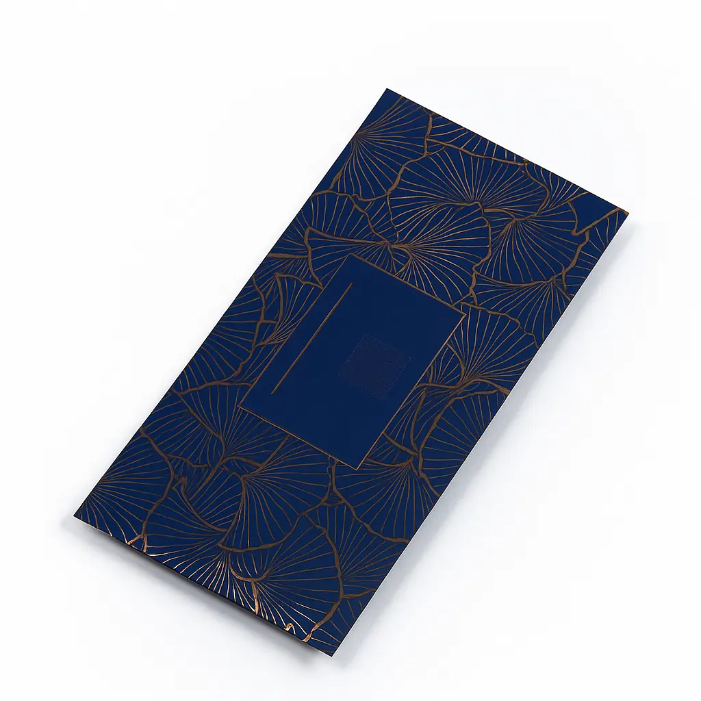 M04 03 (PACK OF 10 PIECES) | Royal Navy Blue & Gold Shagun Envelope