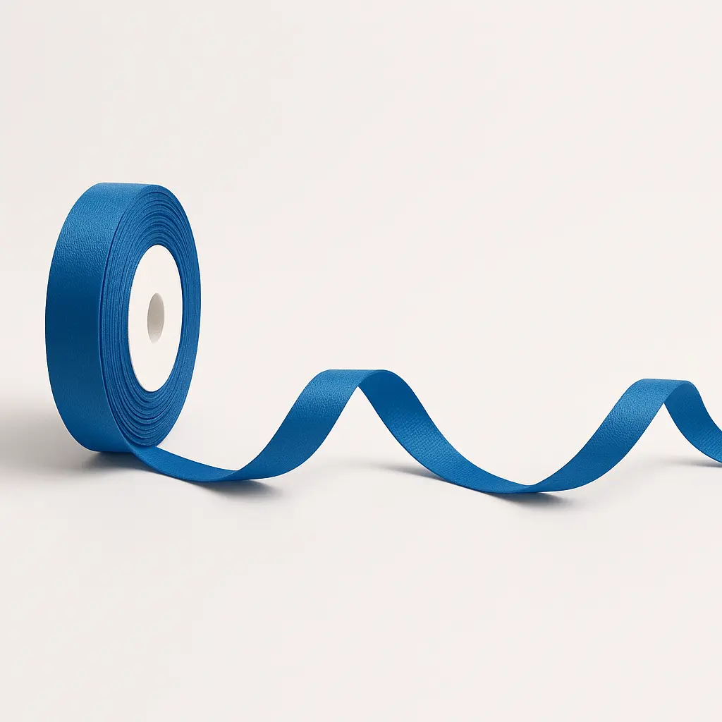 R21 BLUE | Premium Satin Ribbon Roll | Smooth Silk Ribbon for Gift Wrapping & Hampers